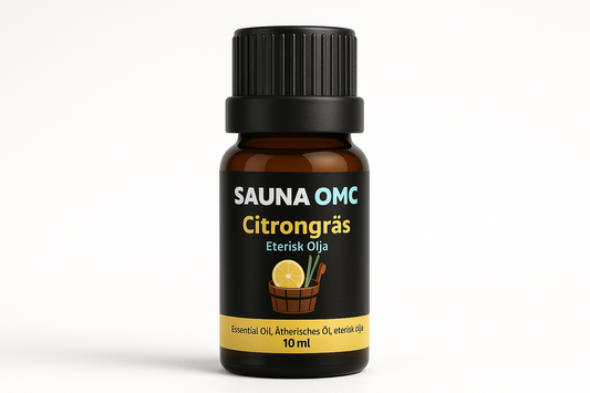 Eterisk olja med citrongräs för bastu, frisk och uppfriskande arom, 10 ml flaska