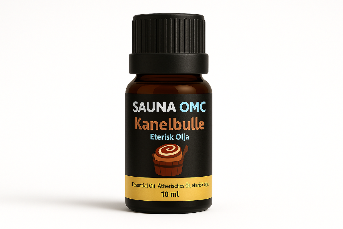 Eterisk olja med kanelbulle-doft för bastu, varm och söt arom, 10 ml flaska