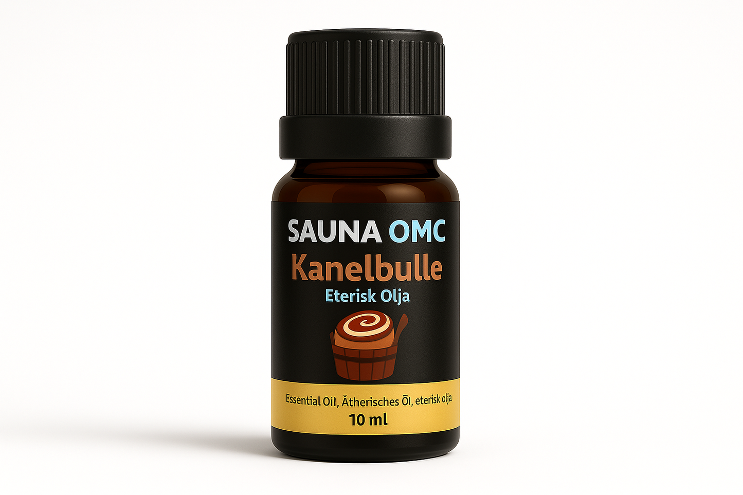 Eterisk olja med kanelbulle-doft för bastu, varm och söt arom, 10 ml flaska