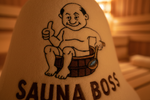 Macro shot of Sauna Boss character