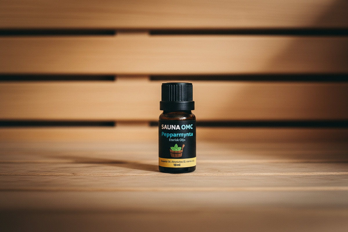 Naturlig produktfoto av bastuolja