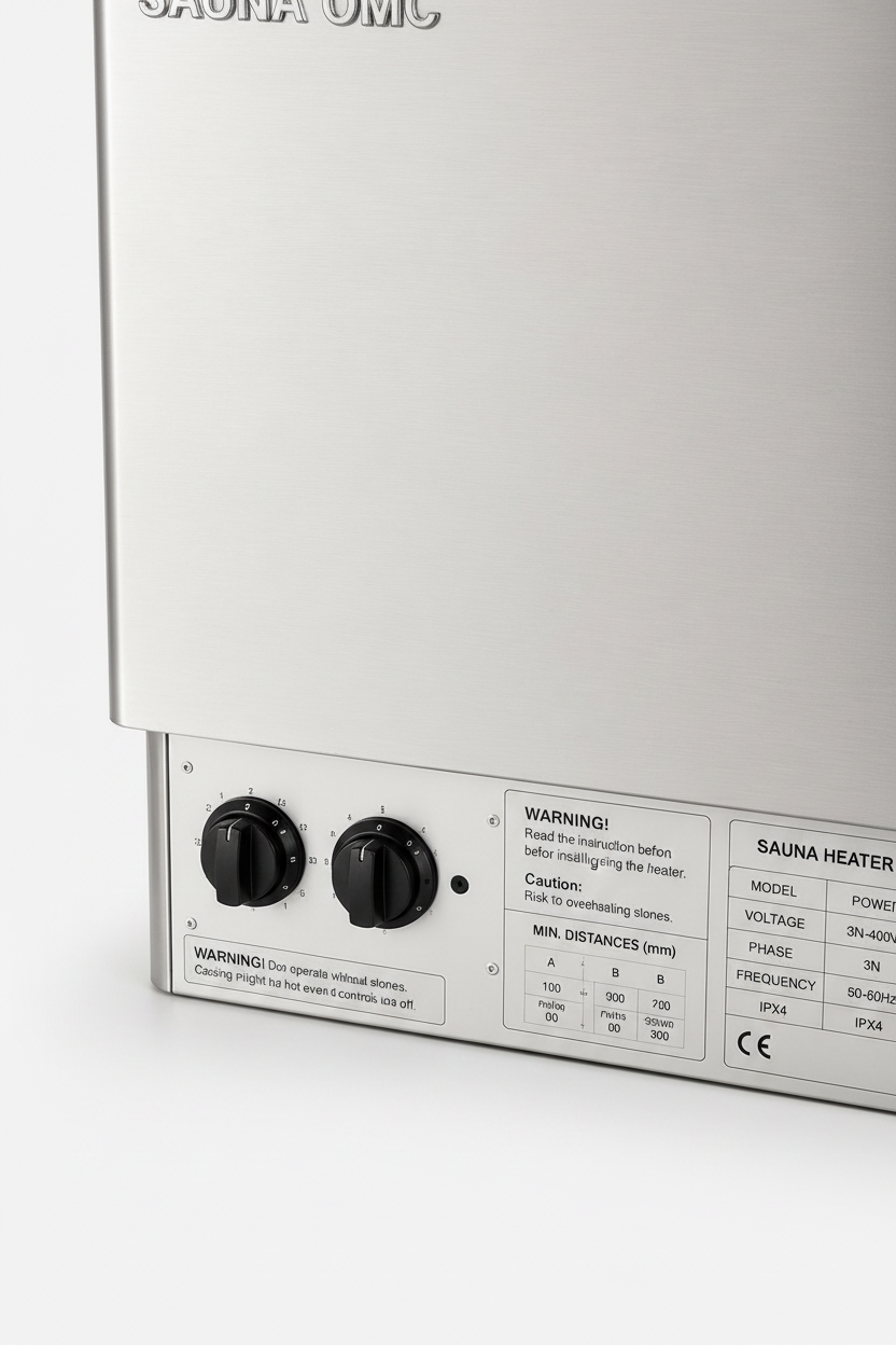 Sauna OMC – kontrollpanel